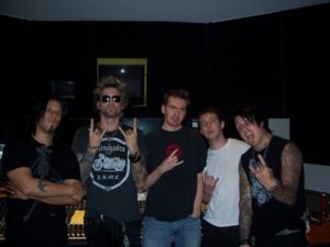 Nate Sparks, Corey Miller with Papa Roach in Studio A - Metamorphosis Vocal Tracking